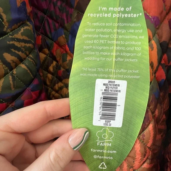 Farm Rio Puffer Jacket - Picture 6 of 7